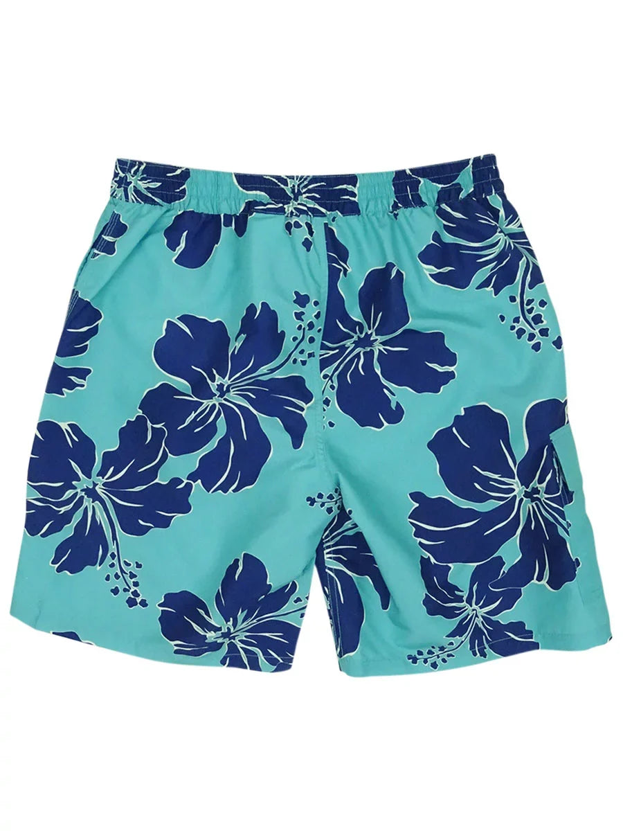 Inset Mesh Lauren Trunks Green S Mens Swim Printed Polo Ralph