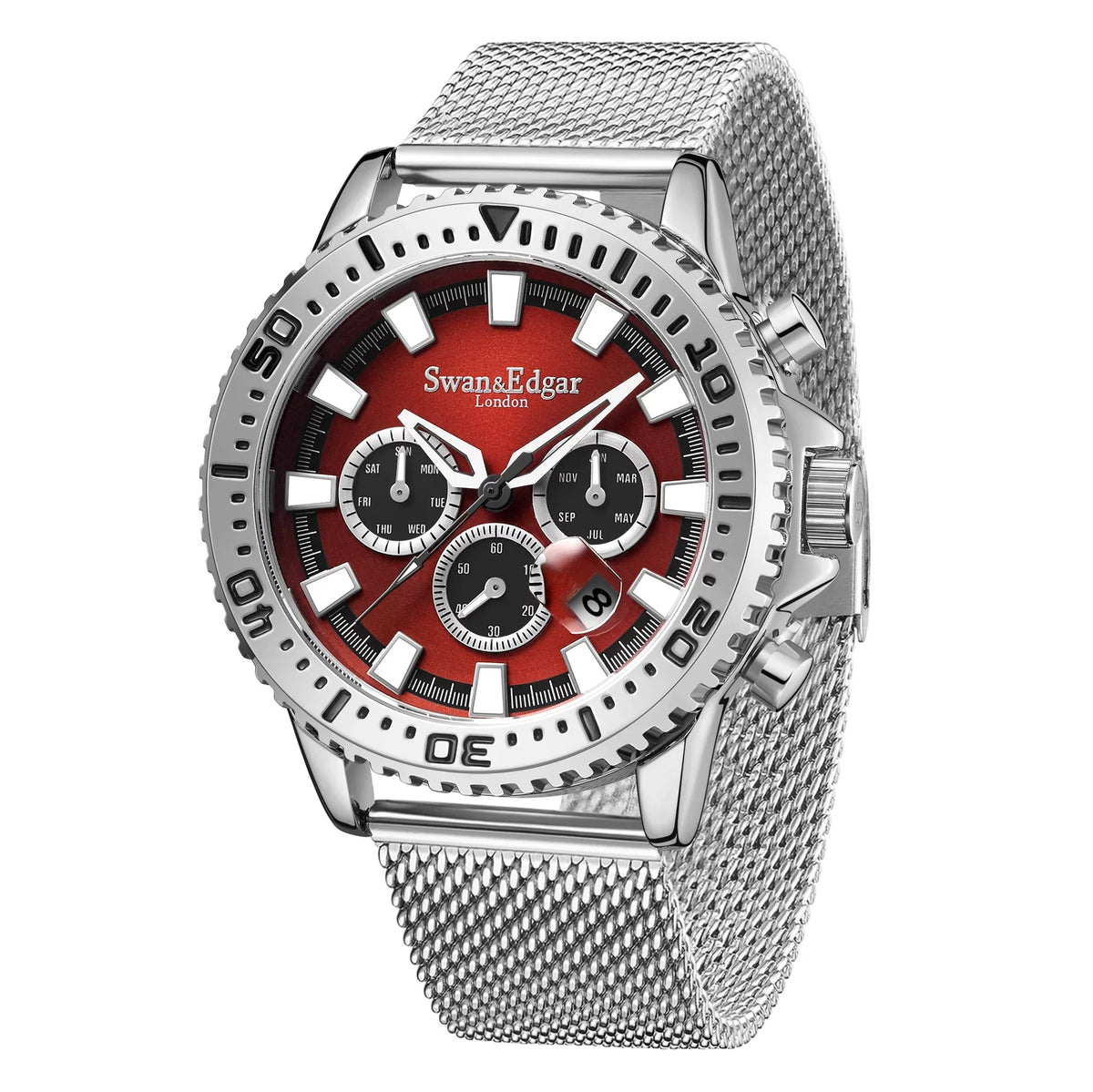 Master Automatic Hand Steel & Assembled Red Limited Edition Edgar Swan