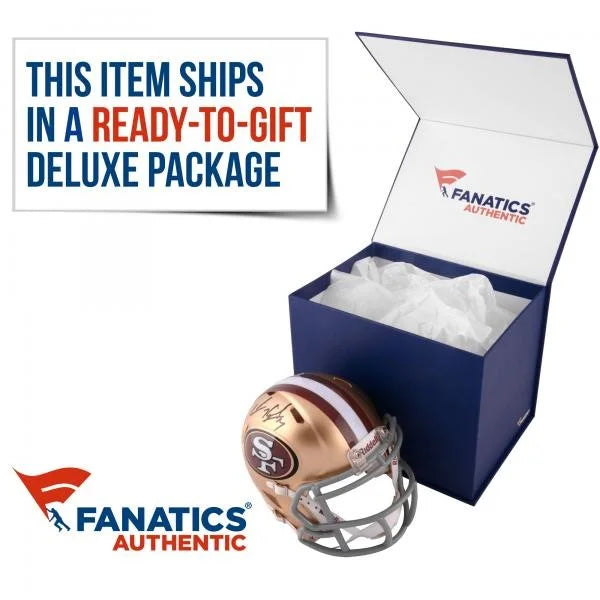 Authentic 07" Autographed Helmet Mini "HOF with Certified Bills Thomas Fanatics Inscription - Thurman Riddell Buffalo