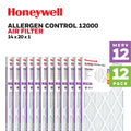 Furnace Air 14x20x1 12 12 MERV HVAC Pack Honeywell Filter- Pleated