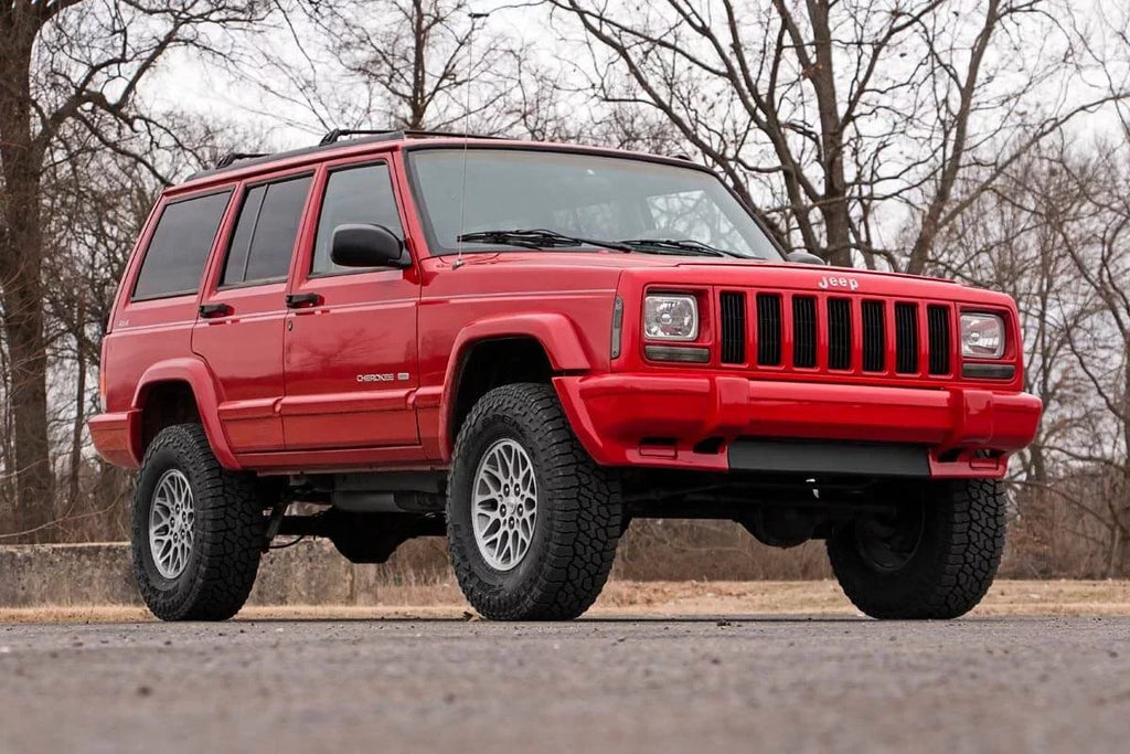 Add (fits) 670XN2 Jeep XJ Cherokee Leaf Rough Lift | Shocks Kit 1984-2001 Suspension Country Series II | 3" | N3
