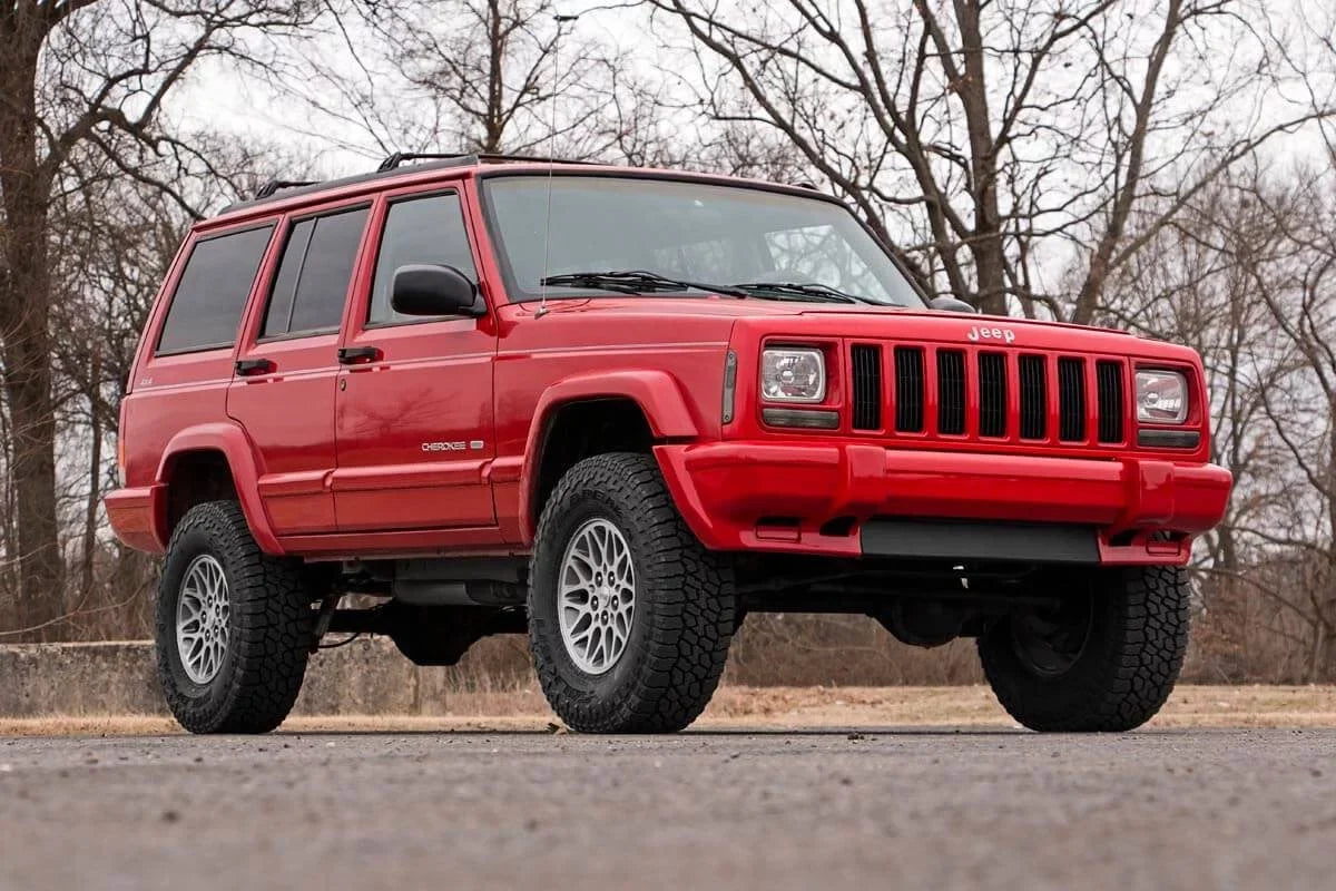Add (fits) 670XN2 Jeep XJ Cherokee Leaf Rough Lift | Shocks Kit 1984-2001 Suspension Country Series II | 3" | N3