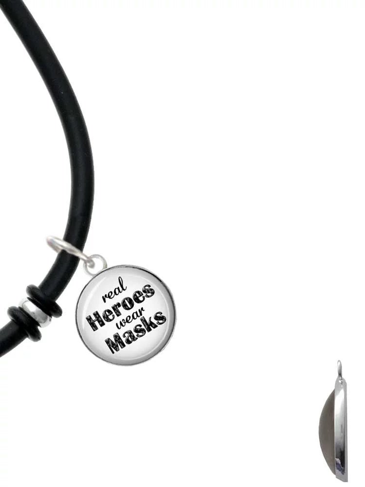 Charm Helmet Silvertone Masks Red Heroes Dome Firefighter Wear Enamel Delight Jewelry Rubber Real Black Bracelet