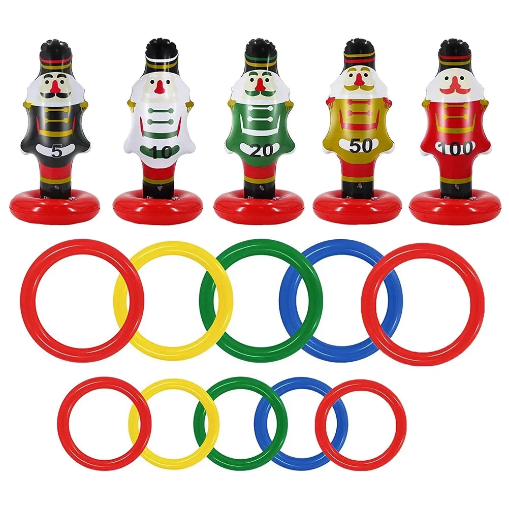 Party Toss Toss Games Ring Christmas Ring Inflatable Toys Nutcrackers NUOLUX Christmas
