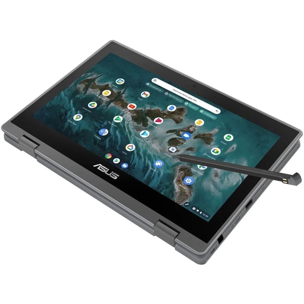 SSD, 11.6" Flip Celeron Asus Chromebook CR1100FKA-YZ184T 64GB N5100, ChromeOS, Touchscreen, Intel