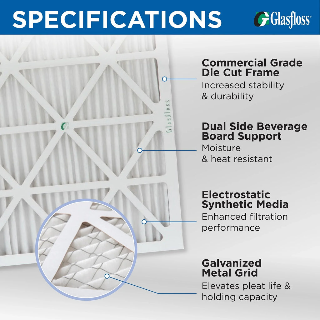 by Inch x 4" Actual x 3-3/4 Glasfloss. of 6 13 19-1/2 Filters 20x20x4 Air dimension: MERV 19-1/2 Pack Pleated