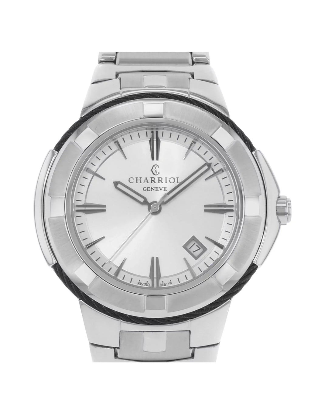 CE443B.930.103 Steel Stainless Mens Silver Dial Celtic Charriol Quartz Watch