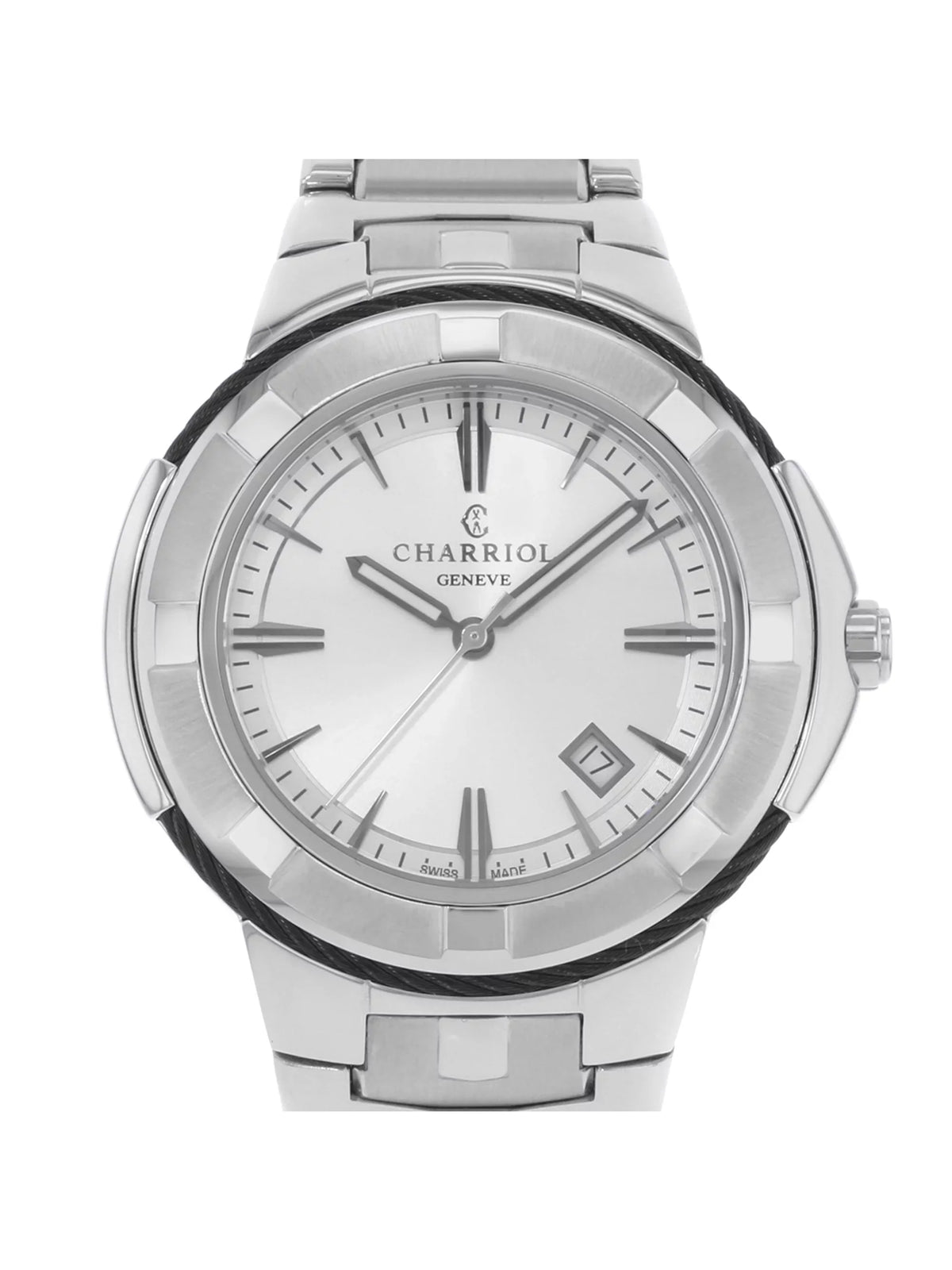 CE443B.930.103 Steel Stainless Mens Silver Dial Celtic Charriol Quartz Watch