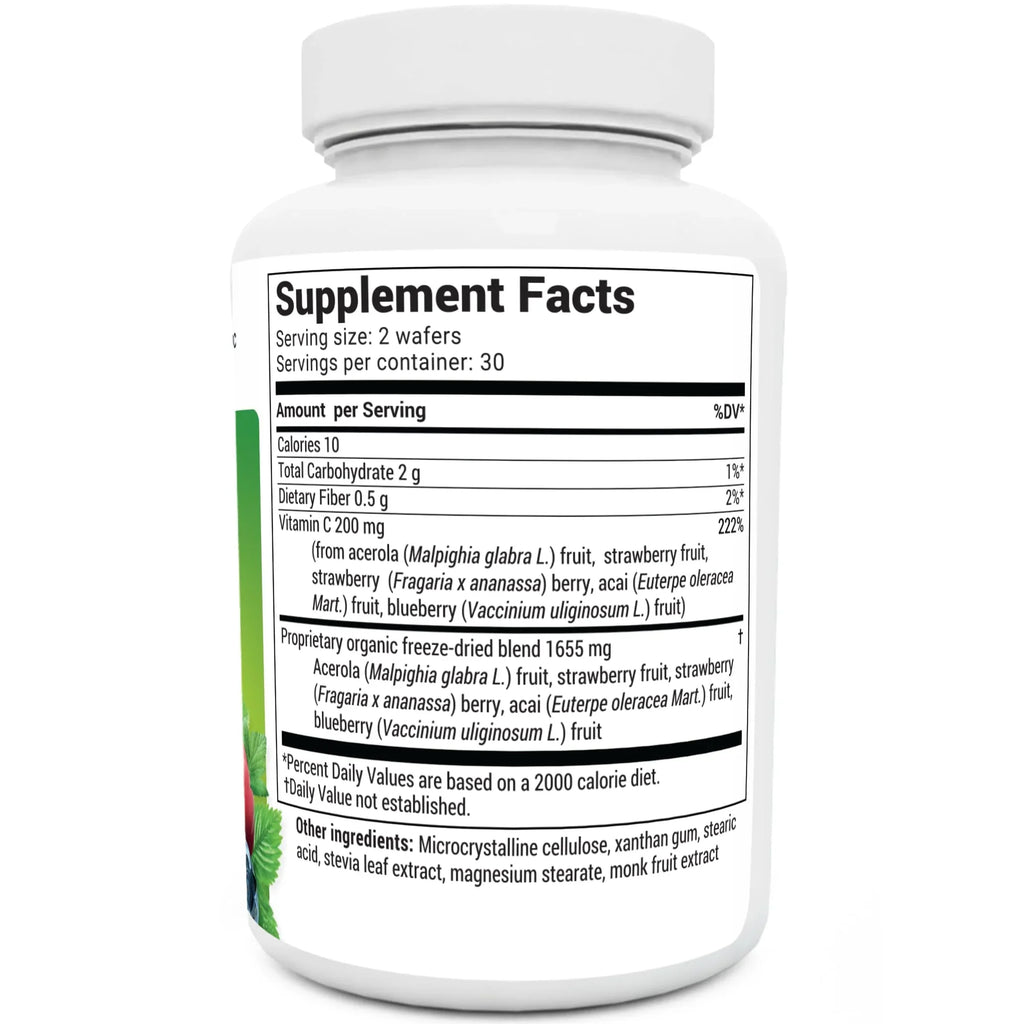Chewable - from Vitamin Vitamin Tablets Complex C 60 C Berries, Berg Wafers Dr. Chewable Real