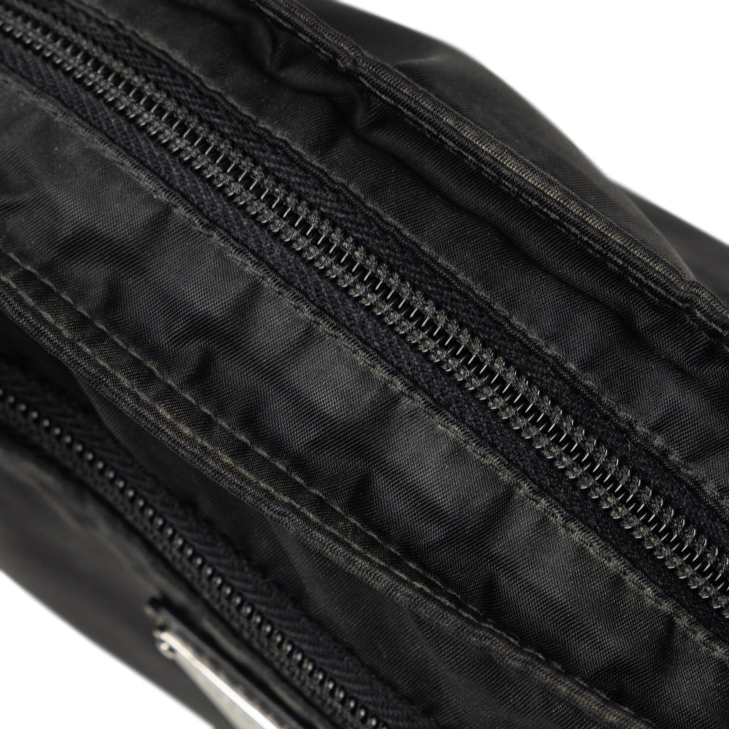 Authenticated Black Pre-Owned Nylon Tessuto Prada Crossbody Fabric Unisex (Good) Bag Crossbody