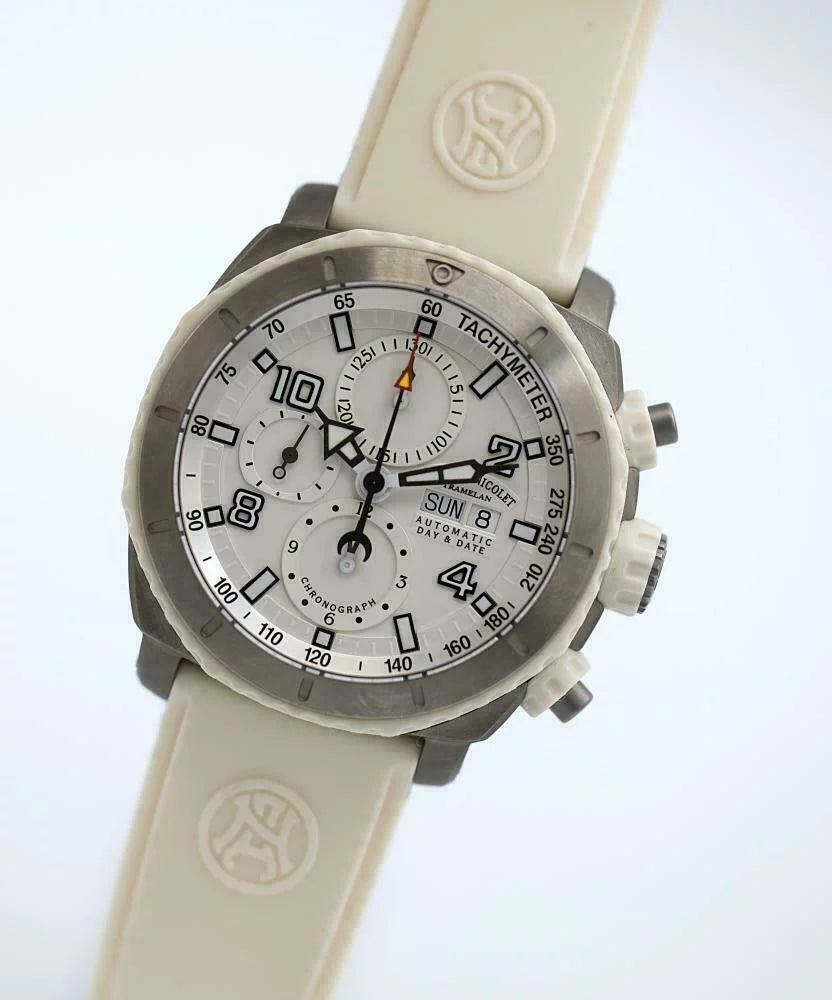 Stainless Nicolet Watch Ivory Armand Rubber Men's Steel Automatic T616B-AG-9610B