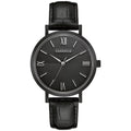 Leather 45A148 Bulova by Watch Strap Men's Black Caravelle