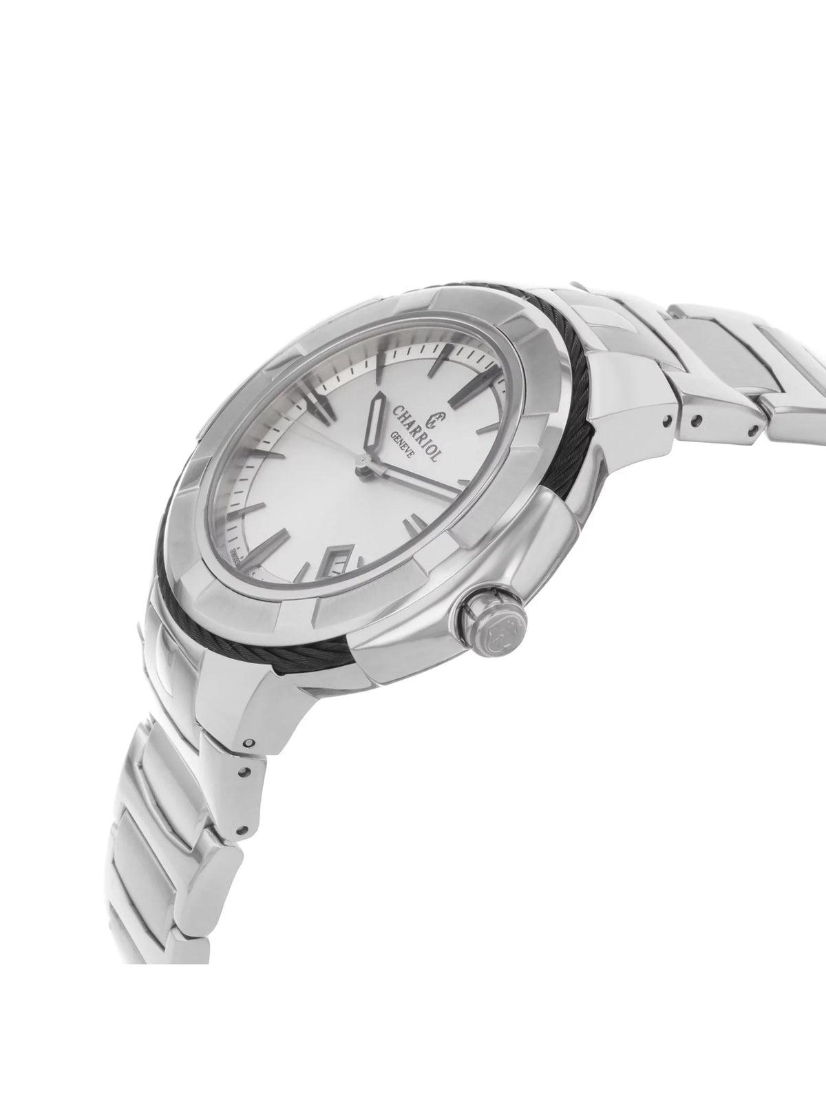 CE443B.930.103 Steel Stainless Mens Silver Dial Celtic Charriol Quartz Watch