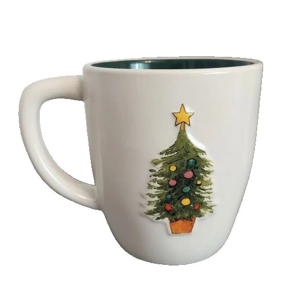XMAS Christmas TREE 18 Coffee Ceramic Oz OH Rae Cup Dunn Mug