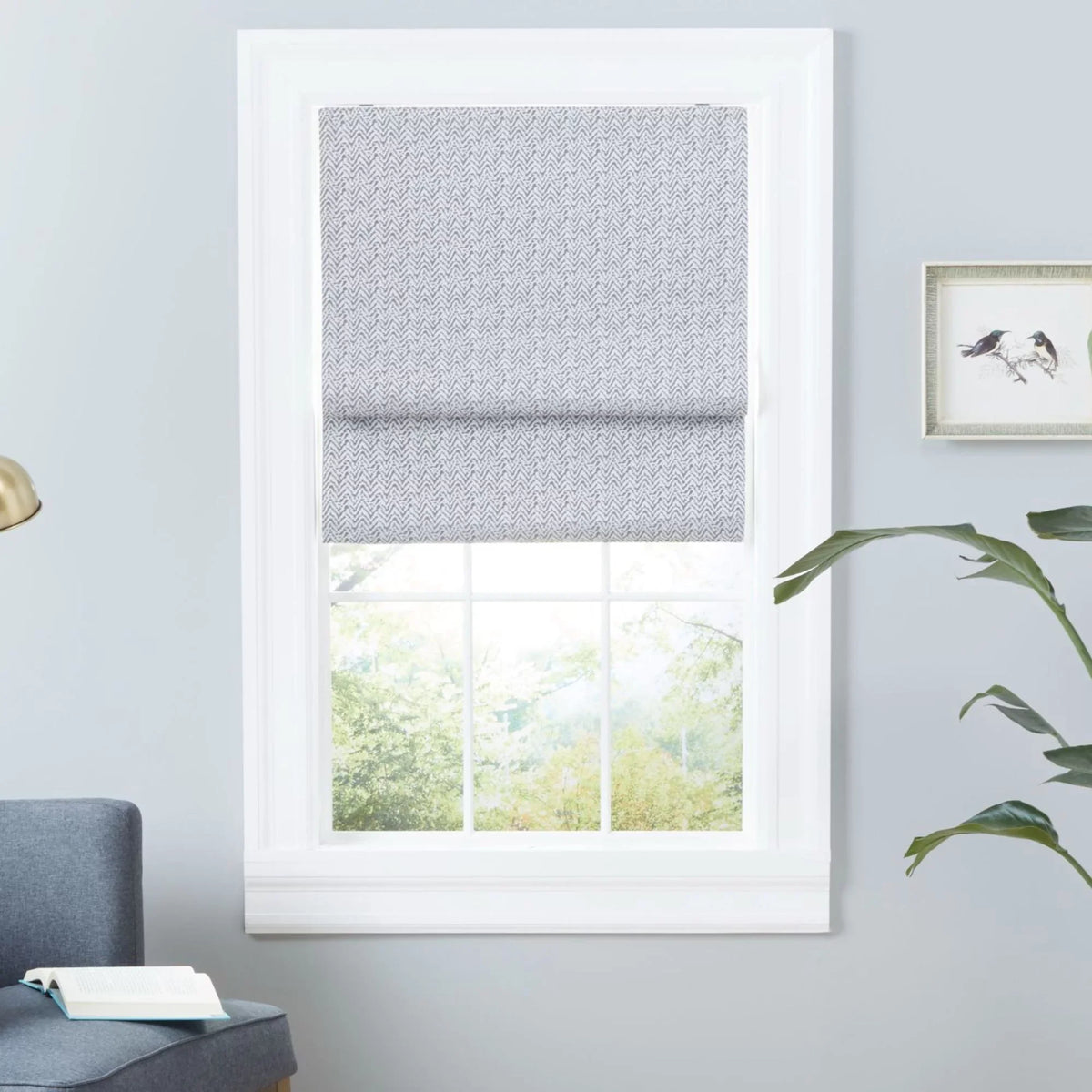 Esme Exclusive Dark Total Grey Shade, Roman 34"x64", Home Blackout