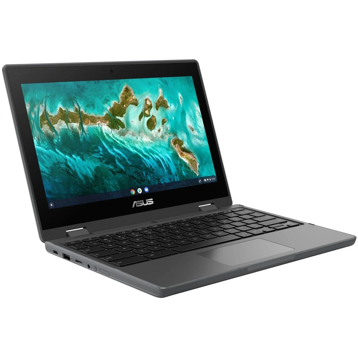 SSD, 11.6" Flip Celeron Asus Chromebook CR1100FKA-YZ184T 64GB N5100, ChromeOS, Touchscreen, Intel