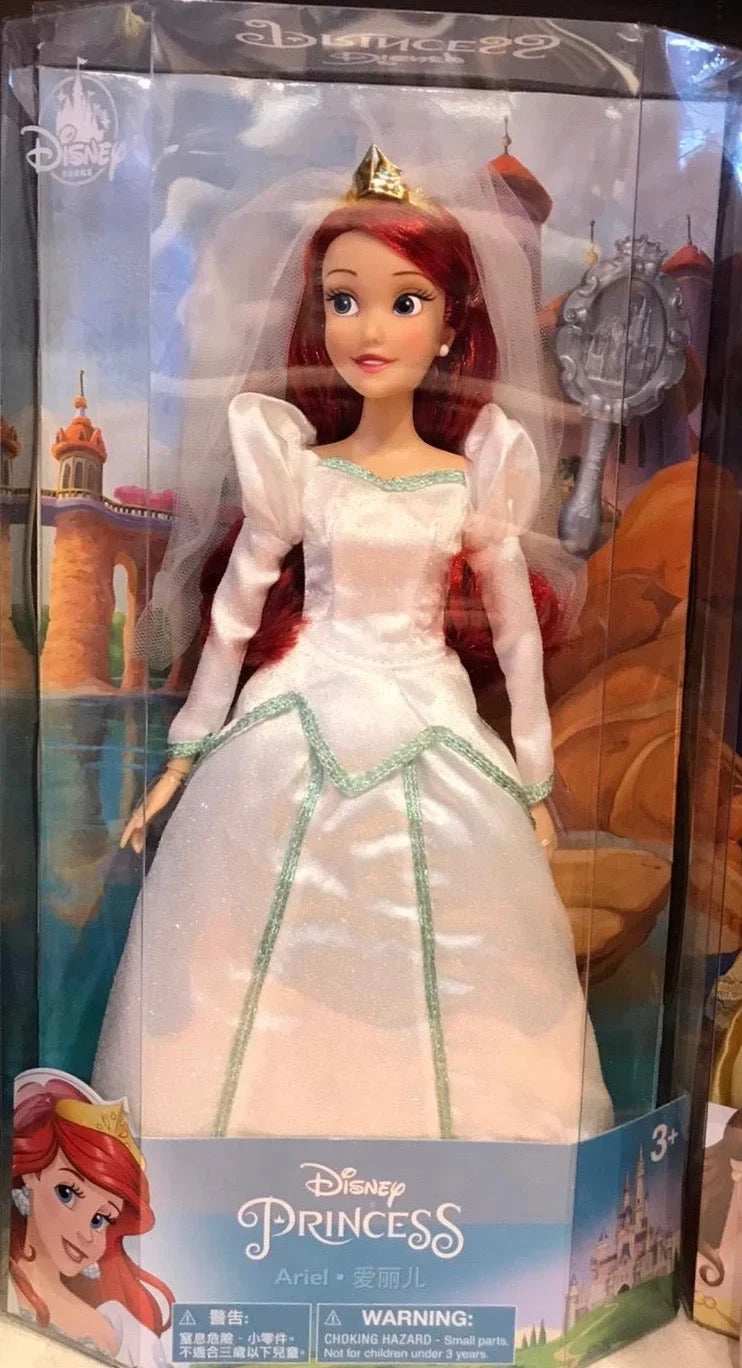 w Little New Disney Edition Doll Ariel Parks with New Wedding Box Brush Mermaid