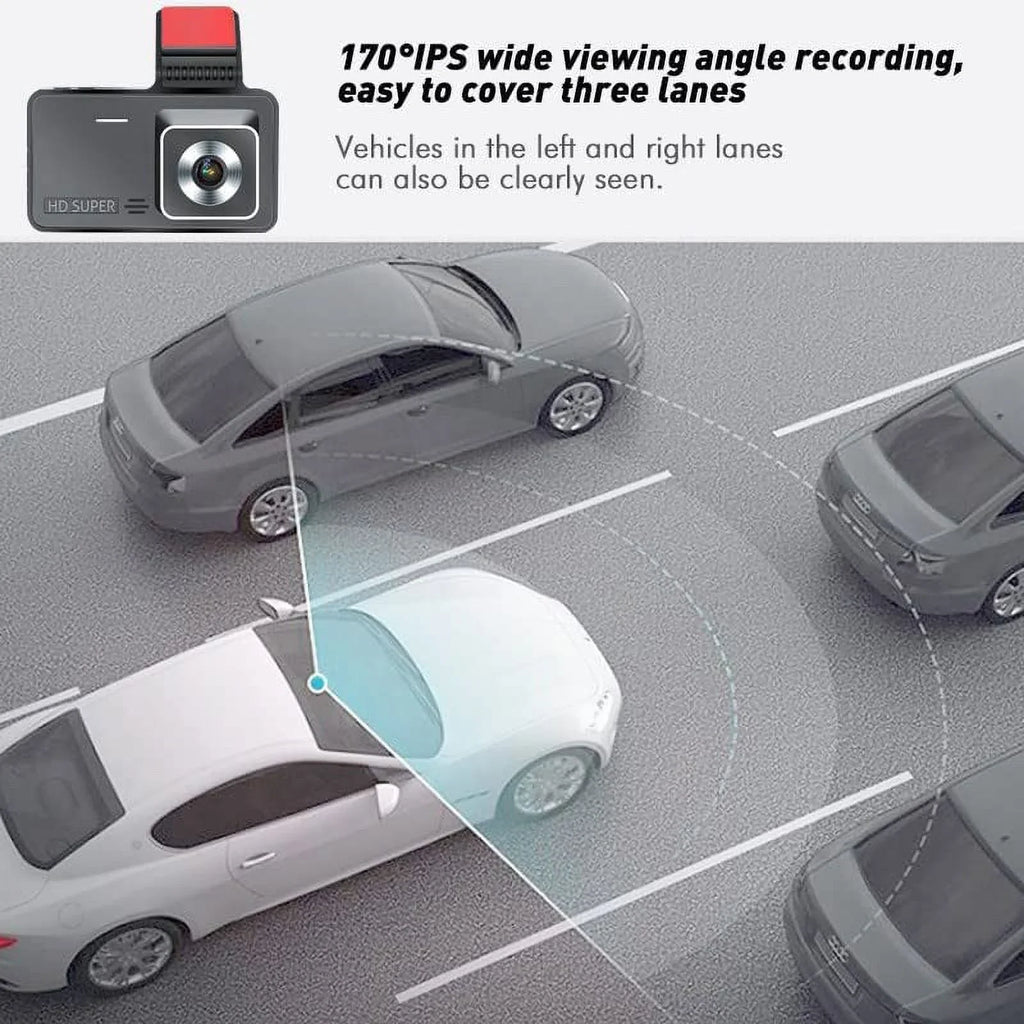 Recorder Dash Bileeko 1080P 4" Car RV Car Camera Dual Van Truck Pickup Cam for DVR Lens Video SUV
