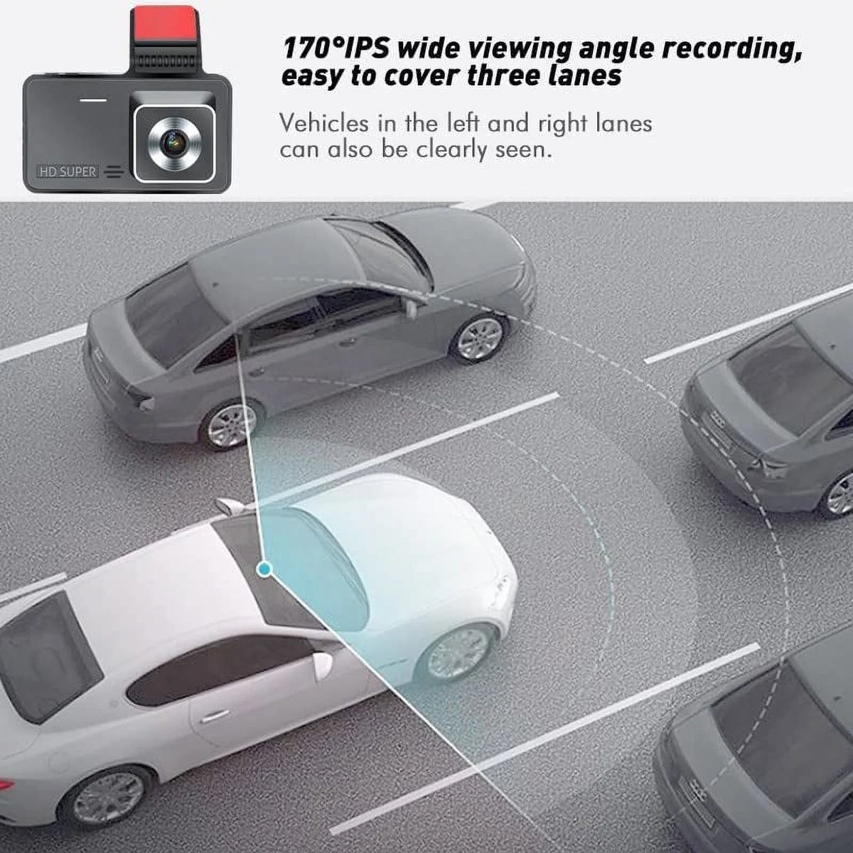 Recorder Dash Bileeko 1080P 4" Car RV Car Camera Dual Van Truck Pickup Cam for DVR Lens Video SUV