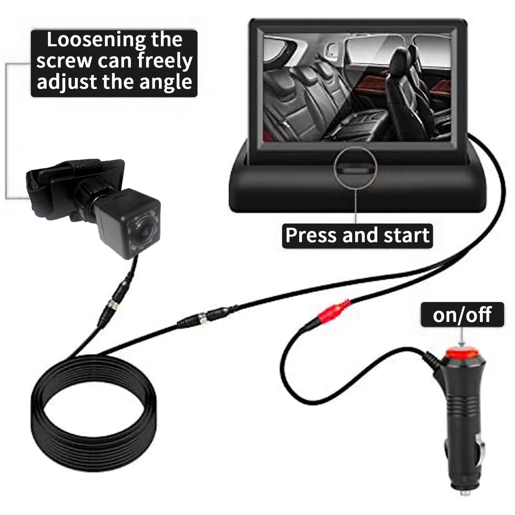 Seat Facing Baby Night Crystal Vision, Monitor Car Clear Ideal Radirus for Infrared View Camera, Rear with