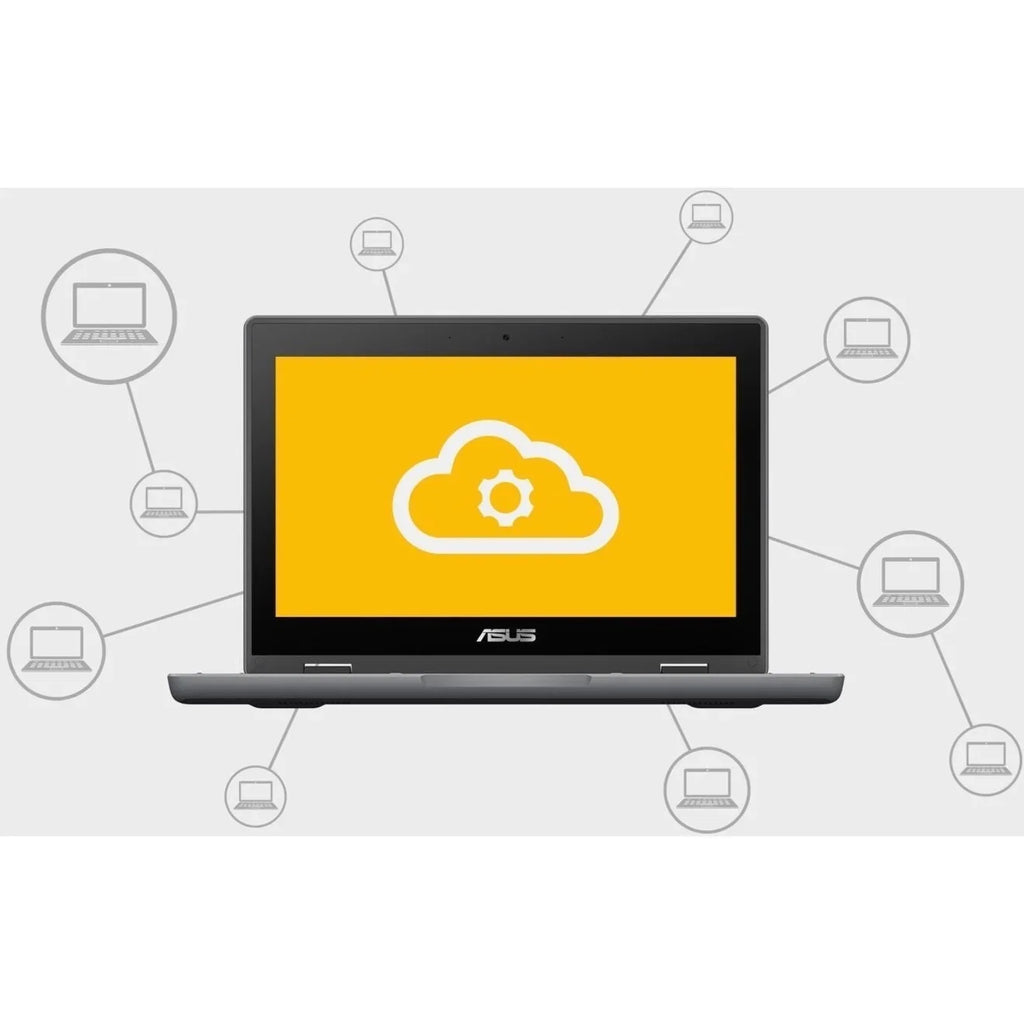 SSD, 11.6" Flip Celeron Asus Chromebook CR1100FKA-YZ184T 64GB N5100, ChromeOS, Touchscreen, Intel