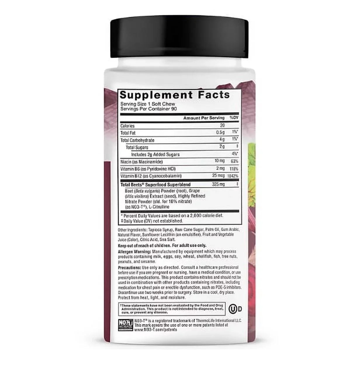 Force Chews, Acai ct.) Soft Root Superfood Beet Berry Factor (90 Total Beets,