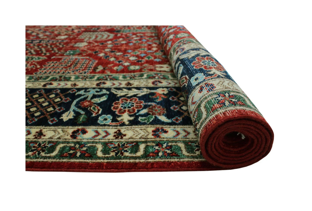 Aria x 9'10" Red/Blue Alonzo 7'11" Rug,