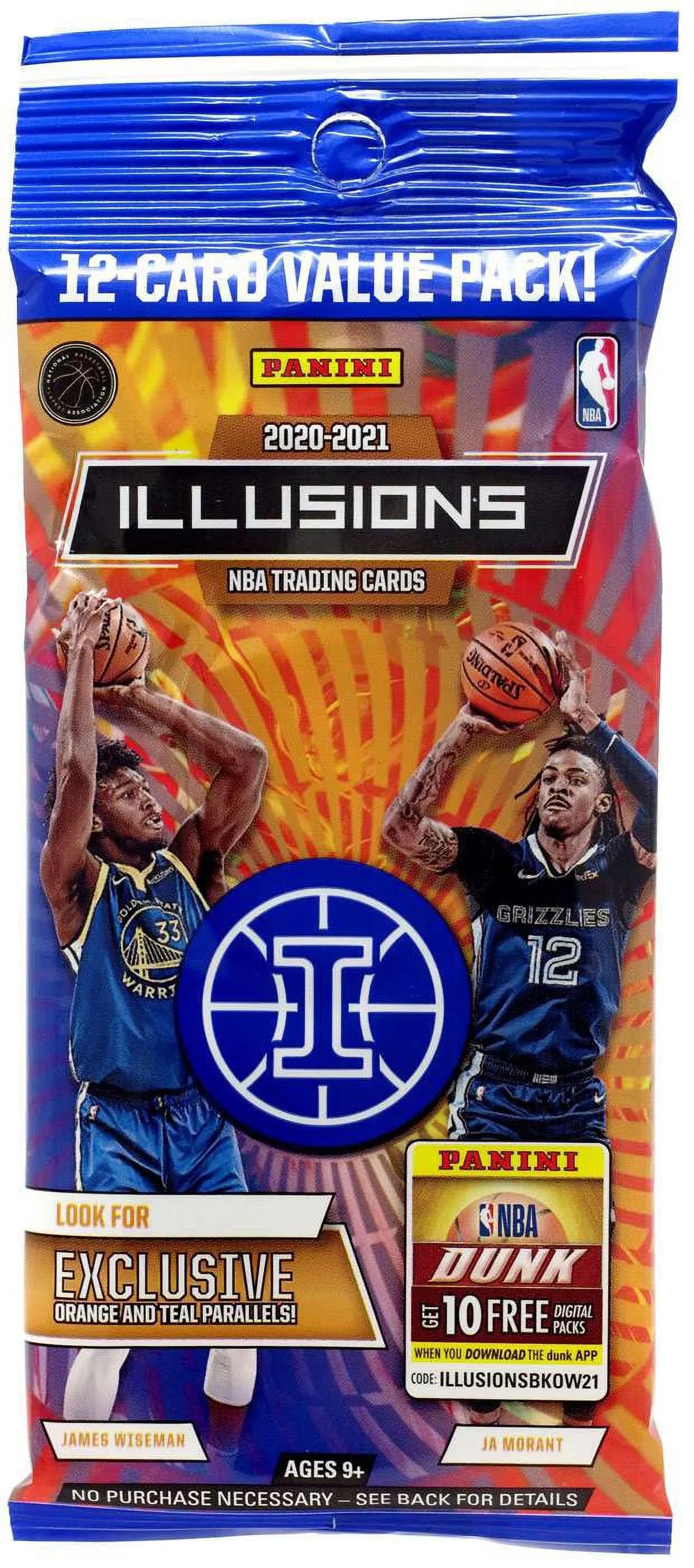 Per 2020-21 240 Ct. BOX Packs Panini Per Cards Pack/20 NBA Illusions Basketball FAT PACK (12 Box)