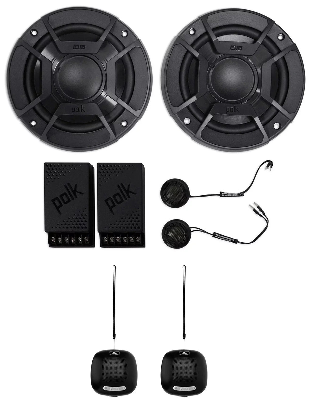 Audio DB5252 Component Speakers+2) 600w 5.25" Polk Speaker Car/Marine