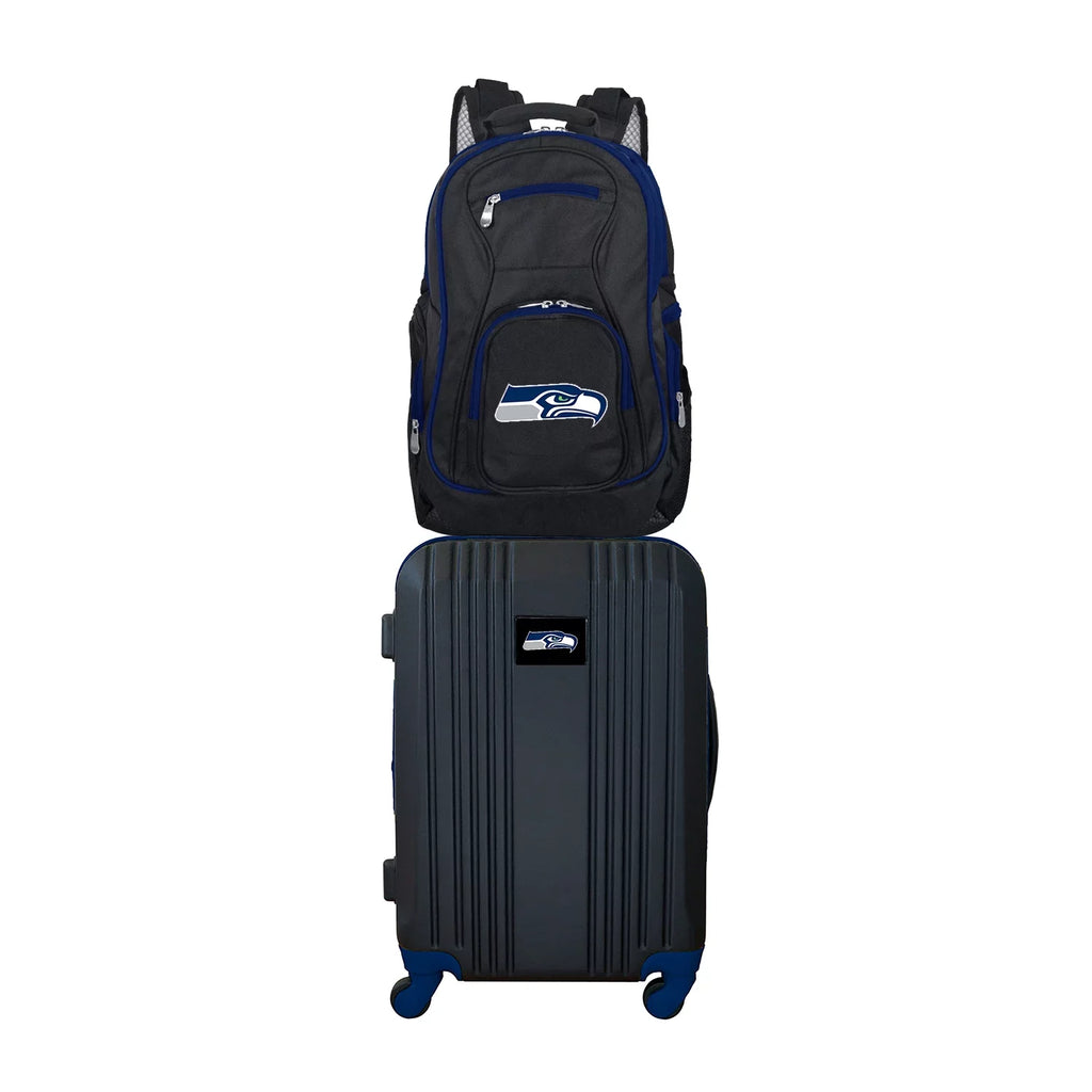 2-Piece Backpack Seattle NFL Set and Seahawks Luggage