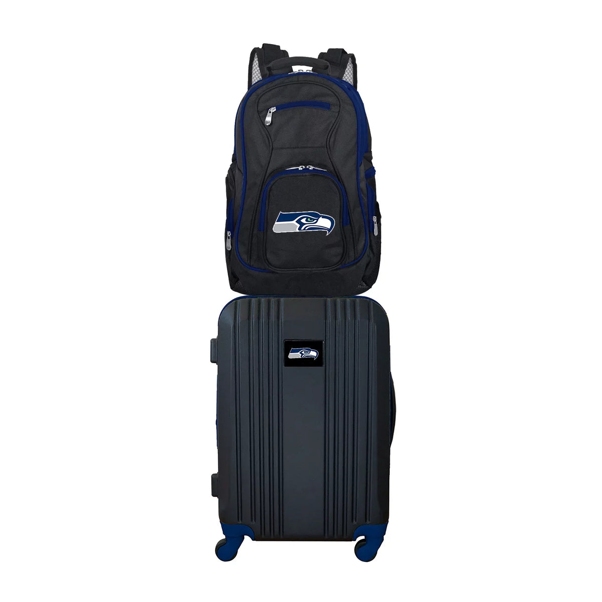2-Piece Backpack Seattle NFL Set and Seahawks Luggage