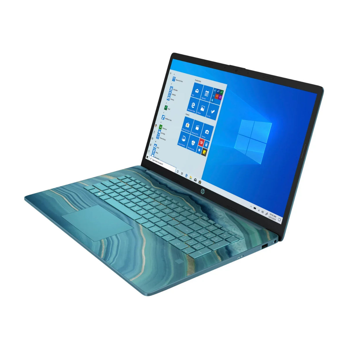 SSD 8GB W11H (Refurbished) 5300U 17.3" Teal R3 Touchscreen Laptop HP 512GB Restored 17cp0006ds