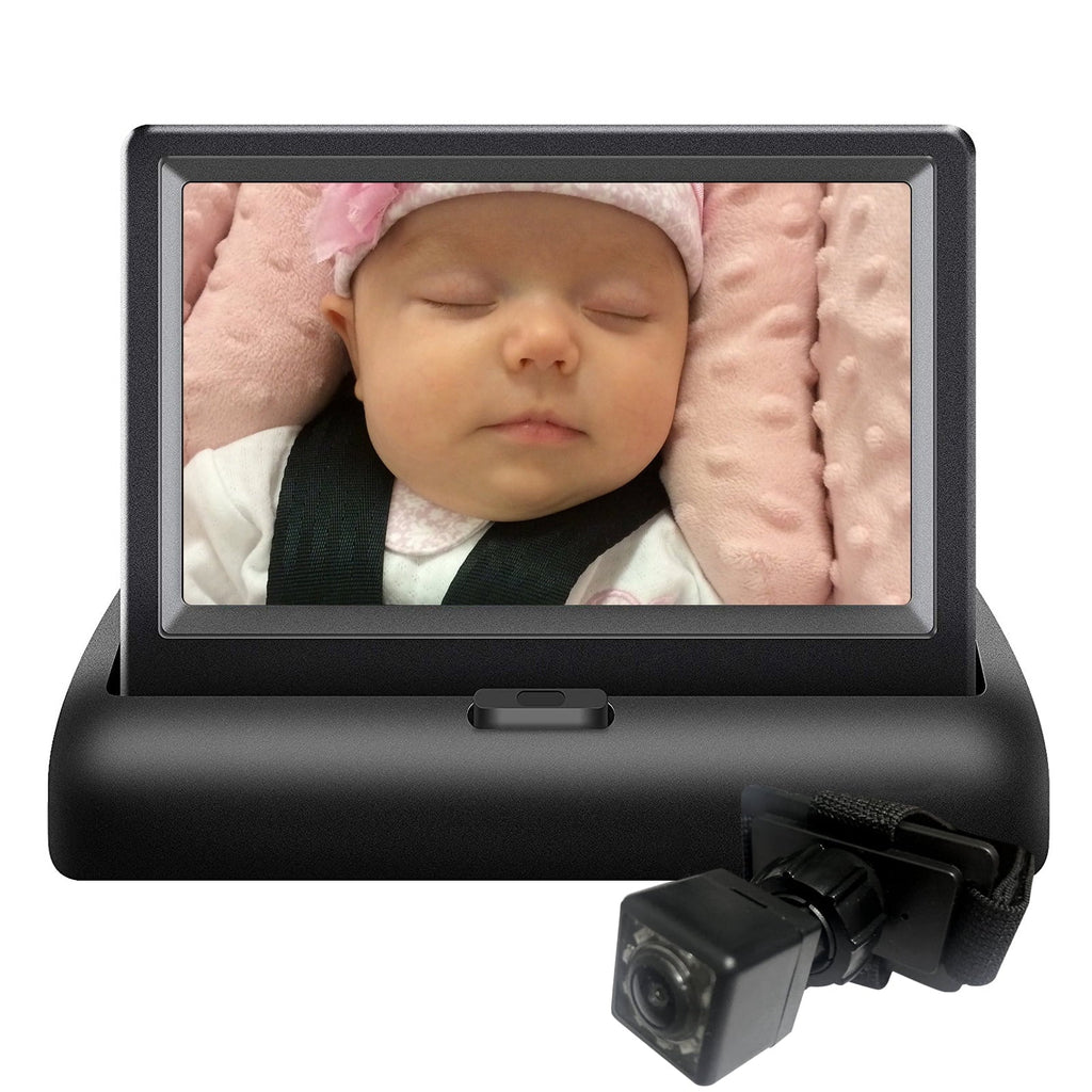 Seat Facing Baby Night Crystal Vision, Monitor Car Clear Ideal Radirus for Infrared View Camera, Rear with