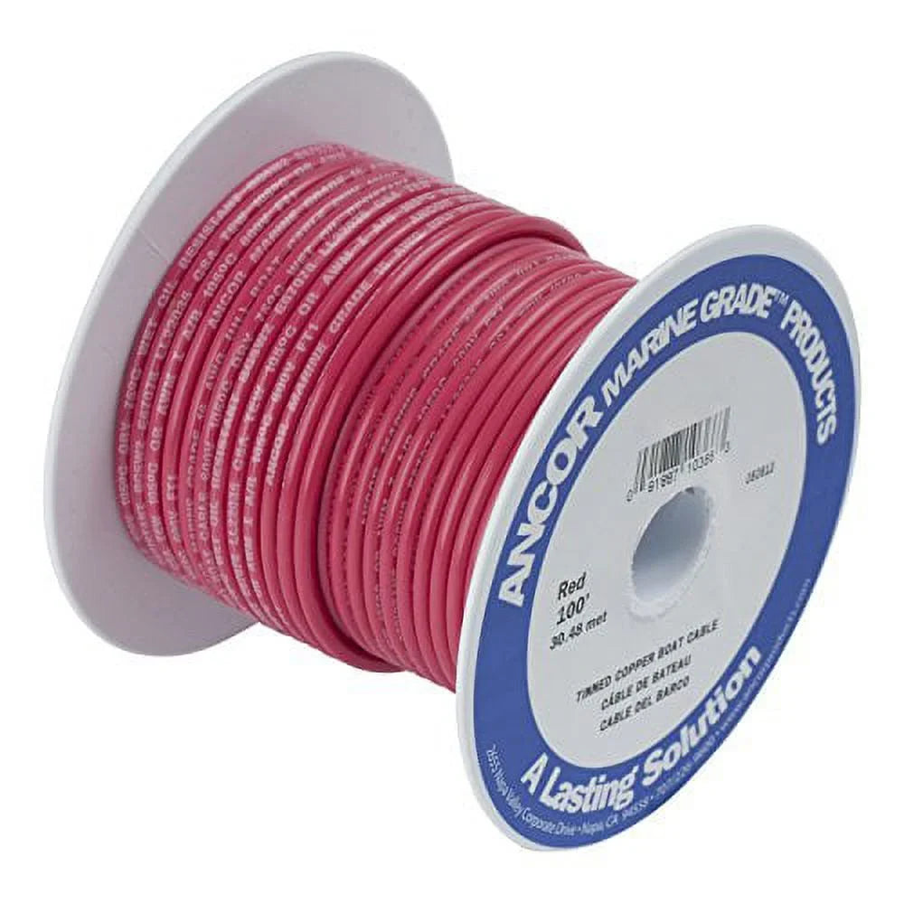 Feet, Wire Marine And Awg) 25 Battery Grade Primary 6 Ancor (Red, Cable