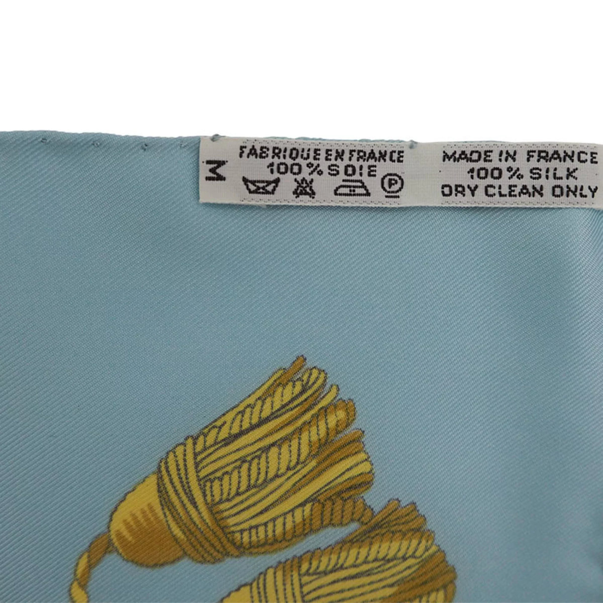 New) (Like Hermes Blue Scarf Light Silk Pre-Owned