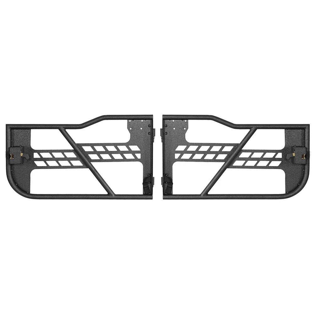 Guards Tubular Road JL Door Black 2018-2023 2-Door Hooke Wrangler Steel Half Frame Jeep Fit