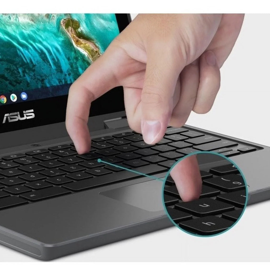 SSD, 11.6" Flip Celeron Asus Chromebook CR1100FKA-YZ184T 64GB N5100, ChromeOS, Touchscreen, Intel