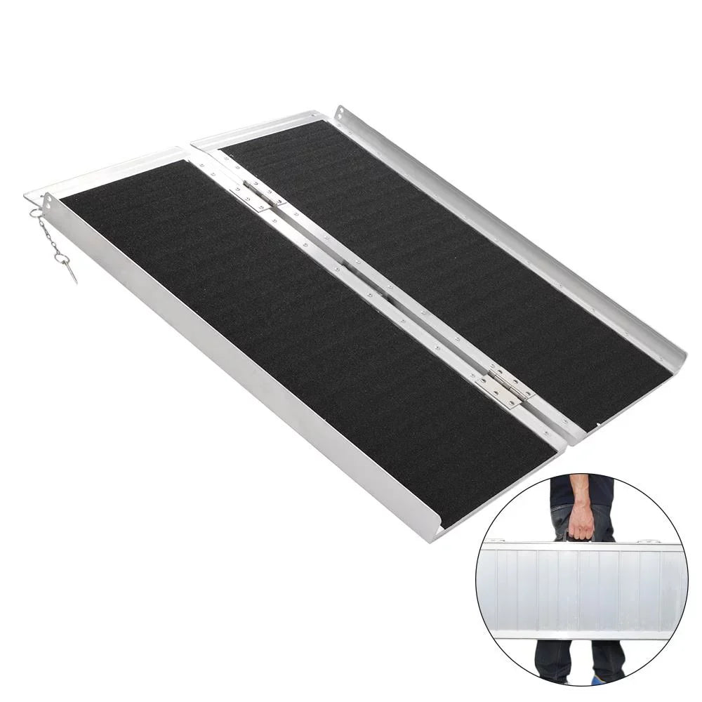 Wheelchair Mobility Ktaxon 28" 3FT Ramp 36" Multifold x Aluminum Non-skid Portable Carrier Scooter