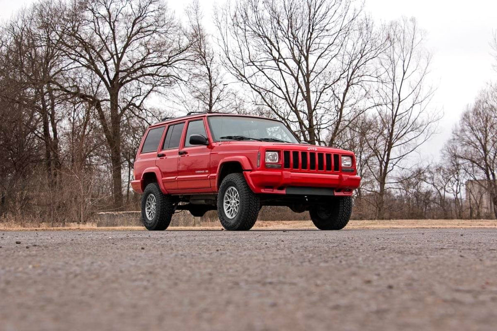 Add (fits) 670XN2 Jeep XJ Cherokee Leaf Rough Lift | Shocks Kit 1984-2001 Suspension Country Series II | 3" | N3
