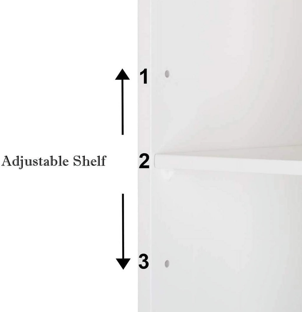 with Shelves BSL Door Cabinet and Storage White Medicine 2 Cabinet Mount Bathroom Wall Mirrored Organizer Adjustable Single
