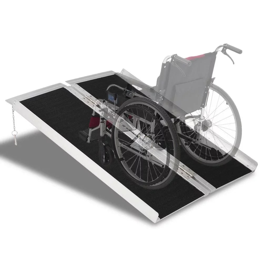 Wheelchair Mobility Ktaxon 28" 3FT Ramp 36" Multifold x Aluminum Non-skid Portable Carrier Scooter