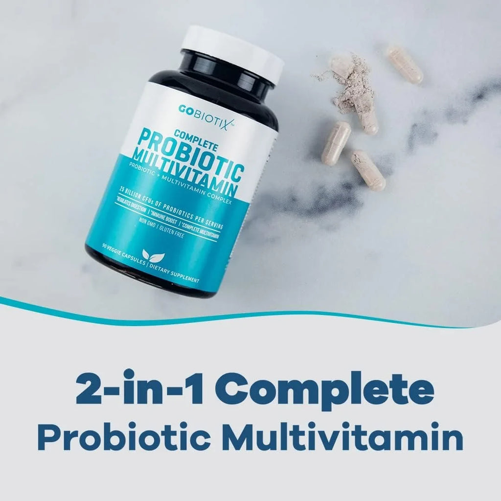 CFU Veggie Billion Women GoBiotix for 25 Free | Boost | Digestive Multivitamin &amp; | Immune 90 Probiotic ? Gluten Men Health, Probiotics &amp; with | Daily C Flora Probiotic Multivitamin