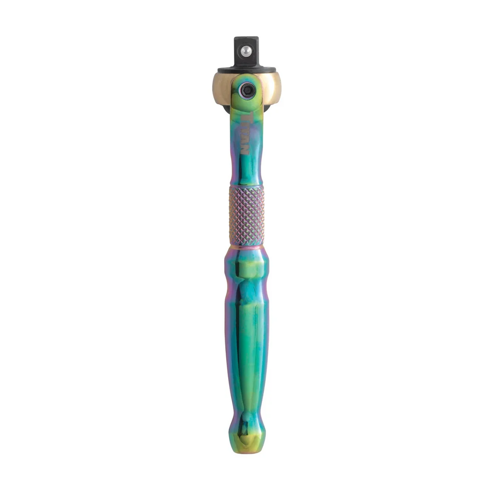 Ratchet Drive 1/4 Titan Head Swivel Micro Titanium in.