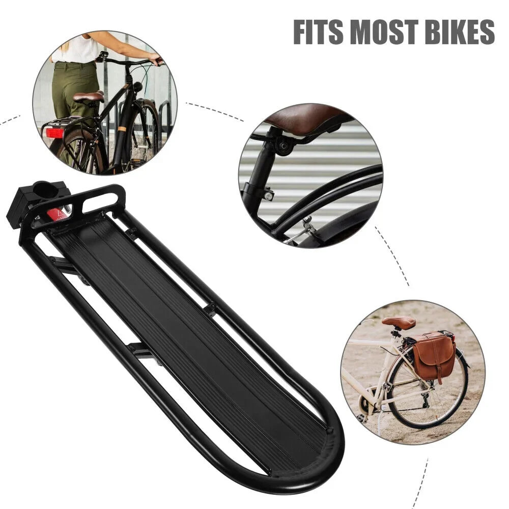 Release Rack Bike Luggage Shelf Rear Carrier Carrier Quick Bike Seatpost Pannier
