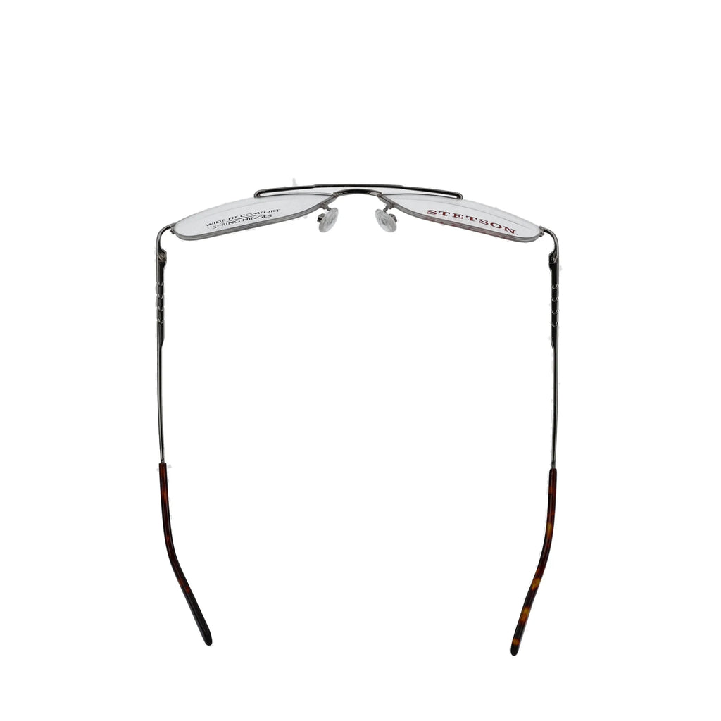 XL31, Gold, Square Men's 59-18-150, ST Eyeglasses, with Case Stetson