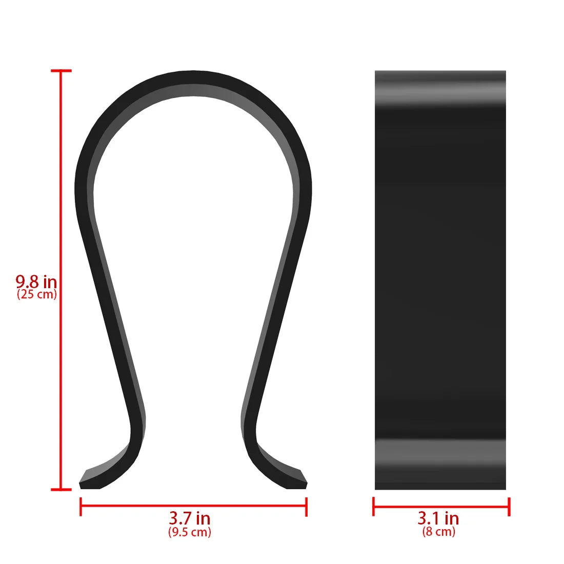 Geekria Omega Hanger , Headphones, AKG, Display JVC, Gaming Bang Stand, Headphone Over-Ear Acrylic for , Headsets (Black) Stand Compatible with Sennheiser, & Olufsen Desk Headset