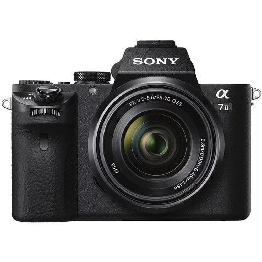 Card, Essential Alpha Bag, ILCE7M2K/B , LED II Bag, Additional 64GB Rode Sling Mic, Soft with Camera Light, Battery, Memory Accessories Mirrorless OSS 28-70mm With a7 Lens f/3.5-5.6 Plus FE
