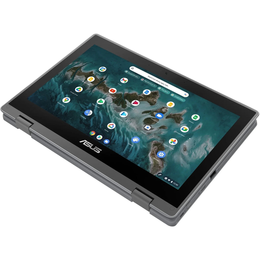 SSD, 11.6" Flip Celeron Asus Chromebook CR1100FKA-YZ184T 64GB N5100, ChromeOS, Touchscreen, Intel