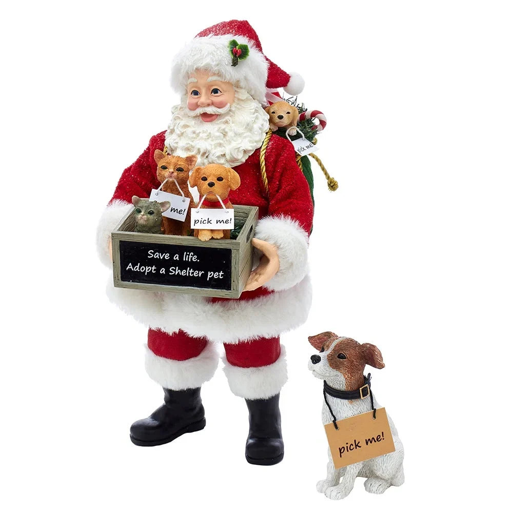 Dog, with 10.5-Inch Adler Set Fabriché™ Piece Kurt 2 Adopt-a-Pet Santa