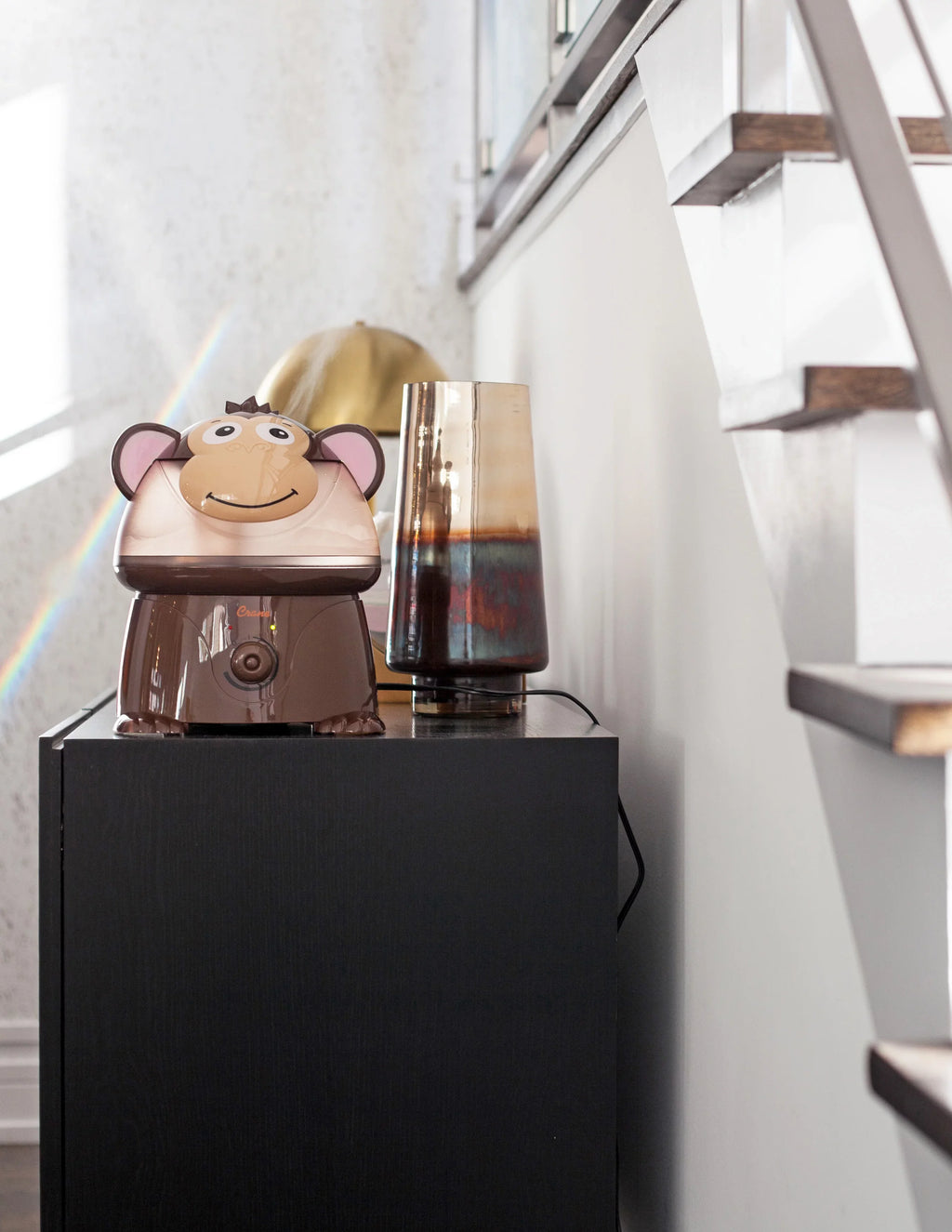 Gallon, 24 Ultrasonic Crane Coverage, Cool Hour Humidifier - Run Monkey 500 for Mist Sq Ft Kids, Adorable Time 1